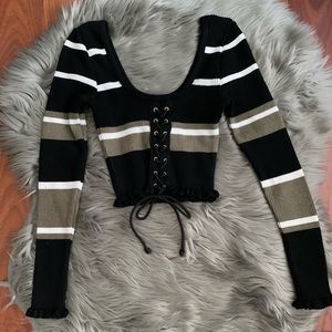 Stripe Crop Top